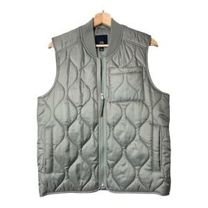 River Island Light Green Vest Size Small Outdoor Puffer Sage Gorpcore Camp